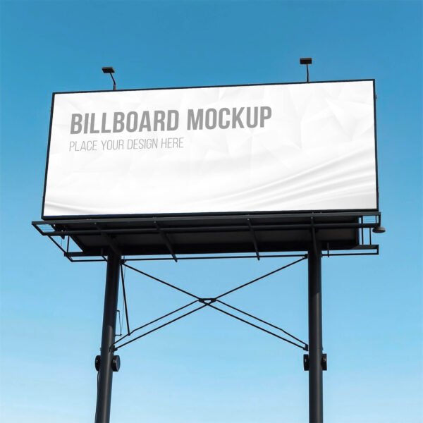 Wide Billboard Mockup PSD (Free)