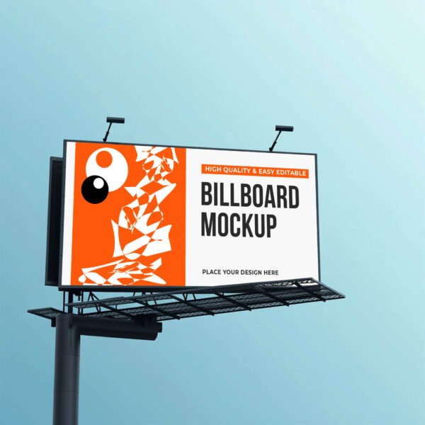 Cool Sky Billboard Mockup PSD (Free)