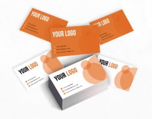 Three Business Cards Mockup Front and Back (PSD)