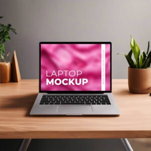 Free Screen Laptop Mockup PSD