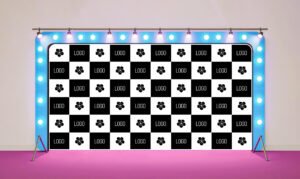Press Conference Backdrop Mockup PSD (Free)