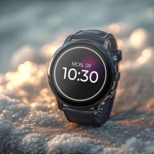 Smart watch mockup in Diamond Background