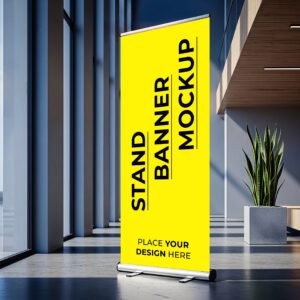 Event Stand Banner Mockup PSD