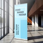 Modern Stand Banner Mockup PSD