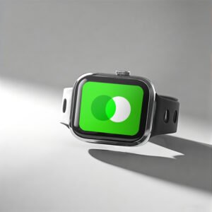 Smartwatch mockup in black and white PSD