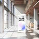 Beautiful Stand Banner Mockup PSD