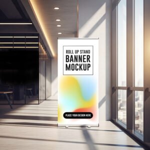 Event Standing Banner Mockup