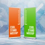 Stand Rollup Banner Mockup PSD