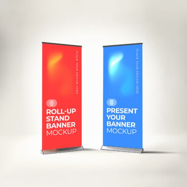 Stand Banner for event Mockup PSD