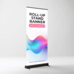 Modern Roll-up Stand Banner Mockup