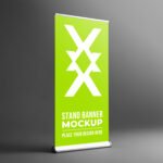 Stand Banner Mockup PSD
