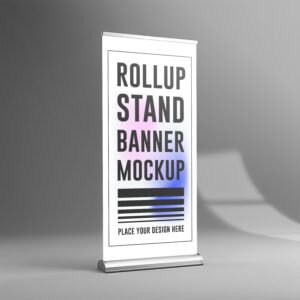 Rollup Stand Banner Mockup PSD