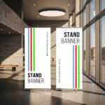Two Roll-Up Banner Mockups, Stand Banner Mockup