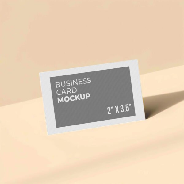 Business Card on Clean background Mockup PSD