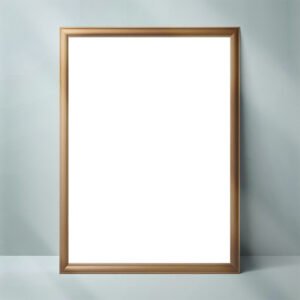 Simple Certificate Mockup, Vertical A4 Frame