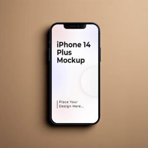iPhone Mockup top view PSD