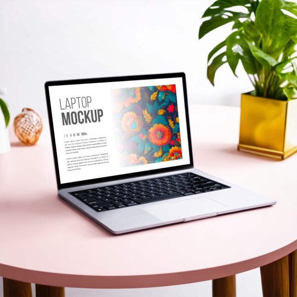 Minimal Laptop Mockup PSD