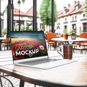 Outdoor MacBook Mockup PSD