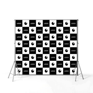 Square step and repeat banner Mockup