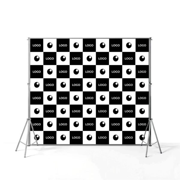 Square step and repeat banner Mockup