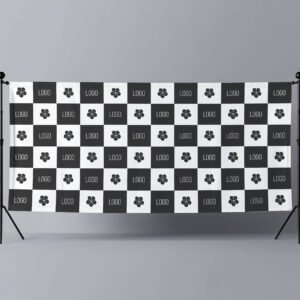 Wide step and repeat banner Mockup