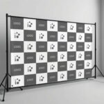 Step and repeat banner for events and branding Mockup
