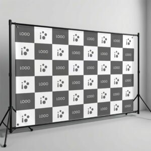 Step and repeat banner for events and branding Mockup