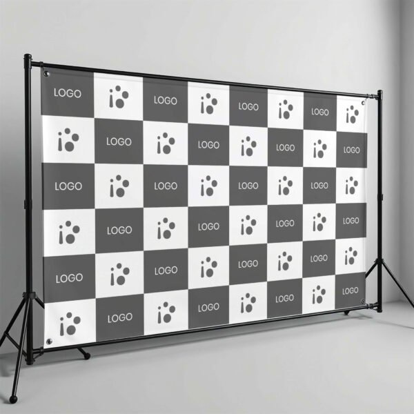 Step and repeat banner for events and branding Mockup