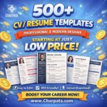500+ CV Resume Templates Editable - Charpata Digital