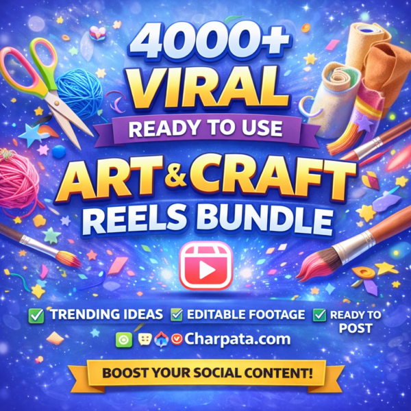 4000+ Viral Art & Craft Reels Bundles | Social Media Bundle